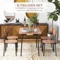 Miniatyrbild 4 av 9: Matsalsbord Set med 4 Stolar, 110x70x75 cm, Teak