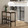 Miniatyrbild 5 av 9: Barbord Set, 105x40x90 cm, Rustikt Brun