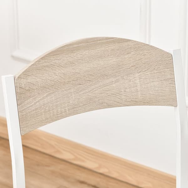 Spisesæt, 100x63x76.5 cm, Grå og Hvid