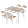 Miniatyrbillede 1 af 9: Spisesæt, 100x63x76.5 cm, Grå og Hvid