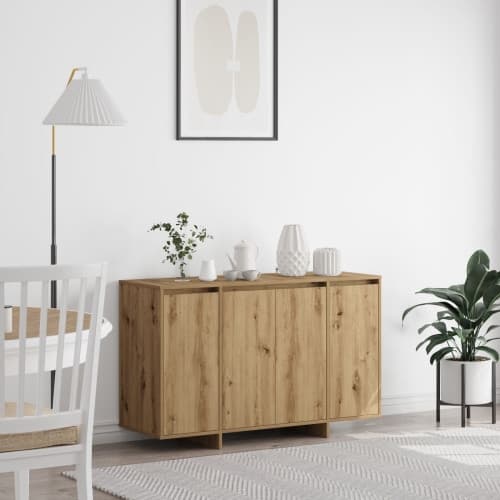 Ek sida-bord Artisan ek Konstruerat trä 120 x 41 x 75 cm
