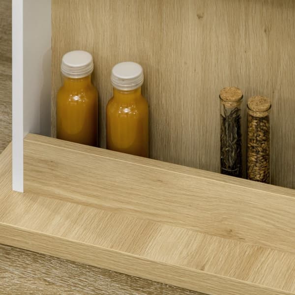 Rootz Kitchen Island Table - Matbord - Köksarbetsområde - Stor yta för familj - 110L x 70W x 75,5H cm