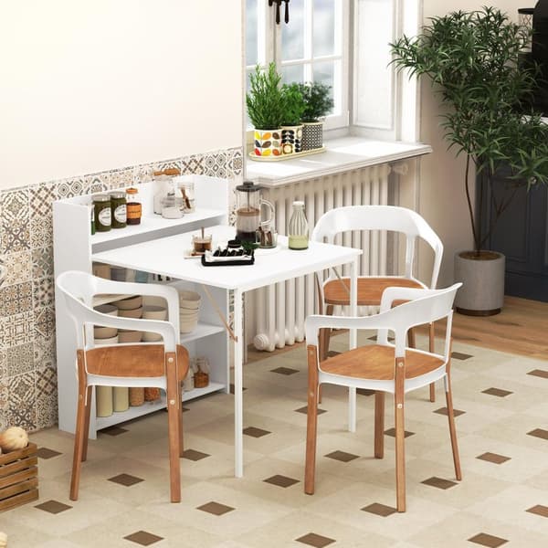Rootz -taitollinen ruokapöytä - Laajennettava pöytä - Avaruussäästötaulukko - kallistusvakaudet - 80 cm x 90 cm x 93cm