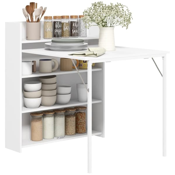 Rootz -taitollinen ruokapöytä - Laajennettava pöytä - Avaruussäästötaulukko - kallistusvakaudet - 80 cm x 90 cm x 93cm