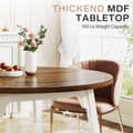 Miniatyrbild 7 av 8: Rootz Runt matbord - 119.3 Rustikt bord - Chic Design - Slitstark MDF - Säten för 6 - Enkel installation - 76 cm H x 120 cm B x 120 cm L