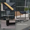 Miniatyrbild 8 av 11: Rootz 4 -delad trädgårdsmöbler set - utomhusutrymme - balkongmöbler - vadderad komfort - 114 cm x 70 cm x 67 cm