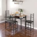 Miniatyrbild 2 av 10: Rootz 4 -delad matsal - Space Saving Möbler - Compact Dining Set - Komfort sittplatser - 100 cm x 60 cm x 74,5 cm bord