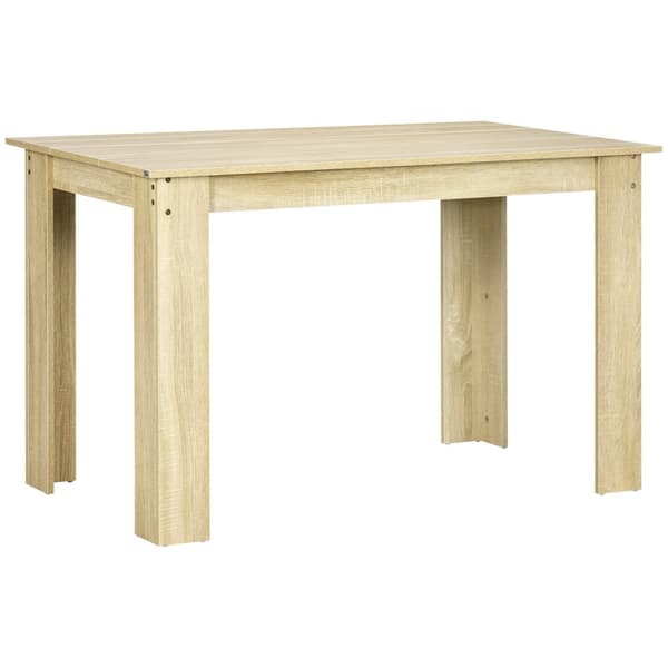 Rootz Dining Table - Kitchen Table - Modern Design - Stor 4-6 Persons Plateau - Stylish Brown Finish - 120L X 69B X 75H CM