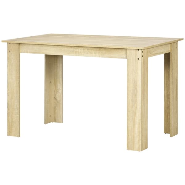 Rootz Dining Table - Kitchen Table - Modern Design - Stor 4-6 Persons Plateau - Stylish Brown Finish - 120L X 69B X 75H CM