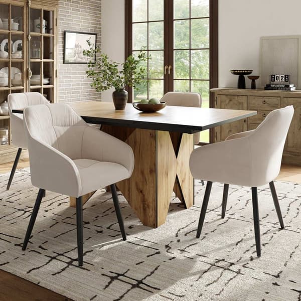 Rootz Modern Kitchen Dining Table - Bistro Table - Matsalsbord - Hållbar ram - 138,5 cm x 80 cm x 75 cm