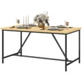 Pikkukuva 1 / 6: Rootzin ruokapöytä 6 - monipuoliset huonekalut - Pöytävaihtoehto - ruskea optiikka - teräsjalat - 150 cm x 80 cm x 75 cm