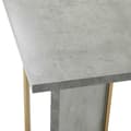 Miniatyrbild 5 av 11: Rootz Modern Dining Table - Cement Look - Versatile Table - Hållbart och lätt att rengöra - 119 cm x 70 cm x 75 cm