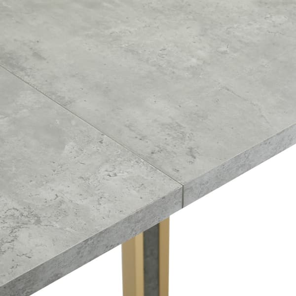 Rootz Modern Dining Table - Cement Look - Versatile Table - Hållbart och lätt att rengöra - 119 cm x 70 cm x 75 cm