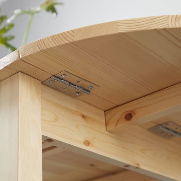 Rootz Foldbart ovalt spisebord - Rumbesparende bord - Solid træbord - Optimer plads - 140L x 70b x 75 timer cm