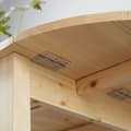 Miniatyrbillede 4 af 6: Rootz Foldbart ovalt spisebord - Rumbesparende bord - Solid træbord - Optimer plads - 140L x 70b x 75 timer cm