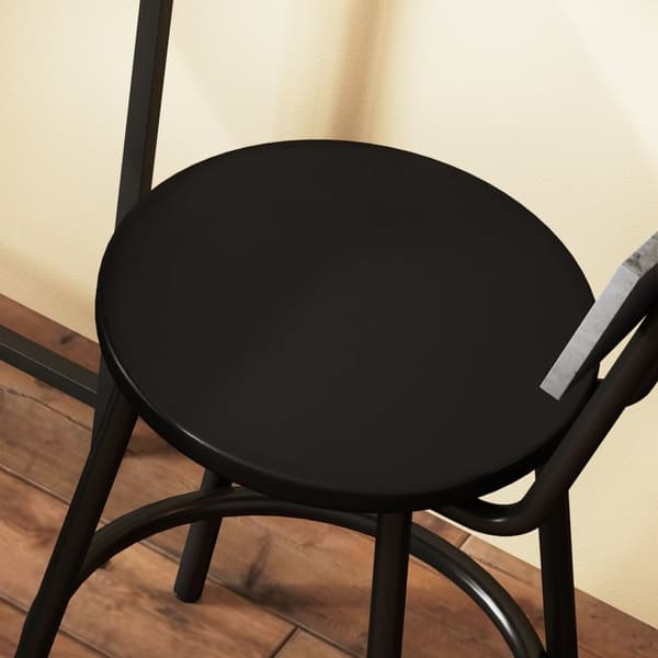 Rootz Baric -sarja, jossa on 2 jakkaraa - ruokailusarja - keittiön huonekalut - tilaa säästävät hyllyt - 90L x 50b x 90,5h cm