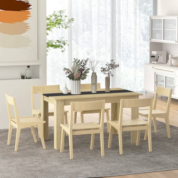 Rootz matbord för 6 - Skandinaviskt matbord - brunt utseende - Stabilitet och stil - 140L x 90B x 75H cm