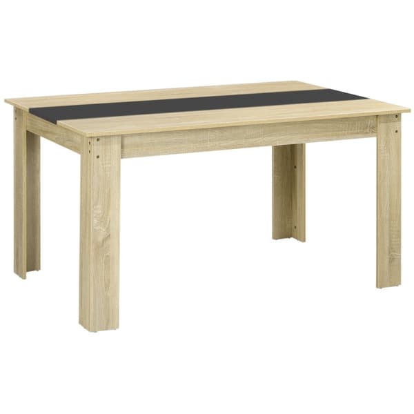 Rootz matbord för 6 - Skandinaviskt matbord - brunt utseende - Stabilitet och stil - 140L x 90B x 75H cm