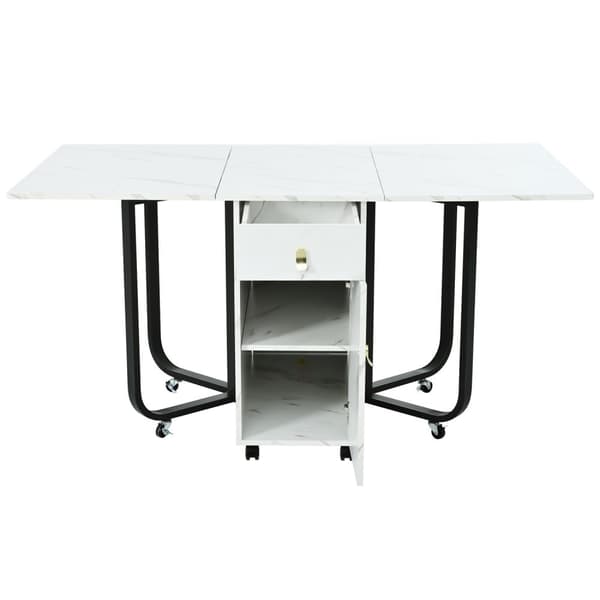 Rootz Foldble Dining Table - Vaihtoehtoinen taulukko - Monikäyttötaulukko - Tyylikäs muotoilu - 150 cm x 80 cm x 76cm