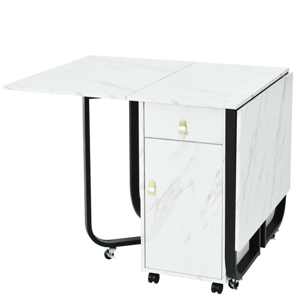 Rootz Foldble Dining Table - Vaihtoehtoinen taulukko - Monikäyttötaulukko - Tyylikäs muotoilu - 150 cm x 80 cm x 76cm