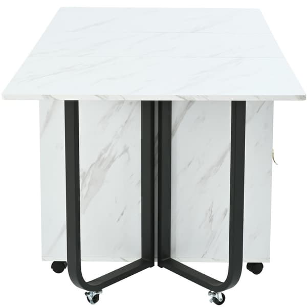 Rootz Foldble Dining Table - Vaihtoehtoinen taulukko - Monikäyttötaulukko - Tyylikäs muotoilu - 150 cm x 80 cm x 76cm