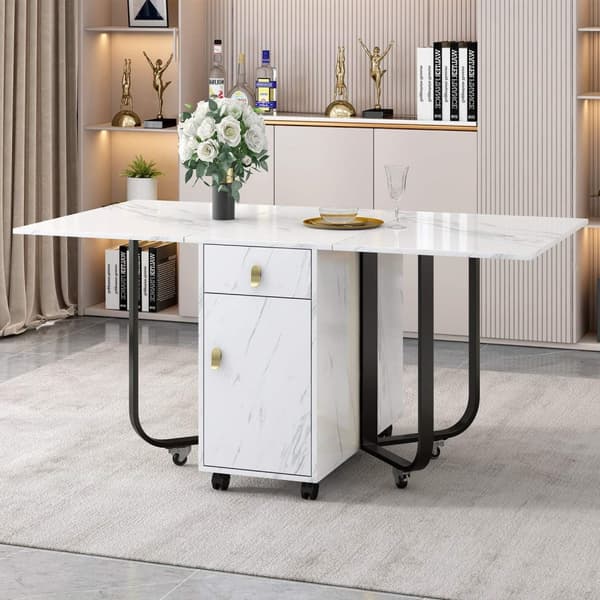 Rootz Foldble Dining Table - Vaihtoehtoinen taulukko - Monikäyttötaulukko - Tyylikäs muotoilu - 150 cm x 80 cm x 76cm