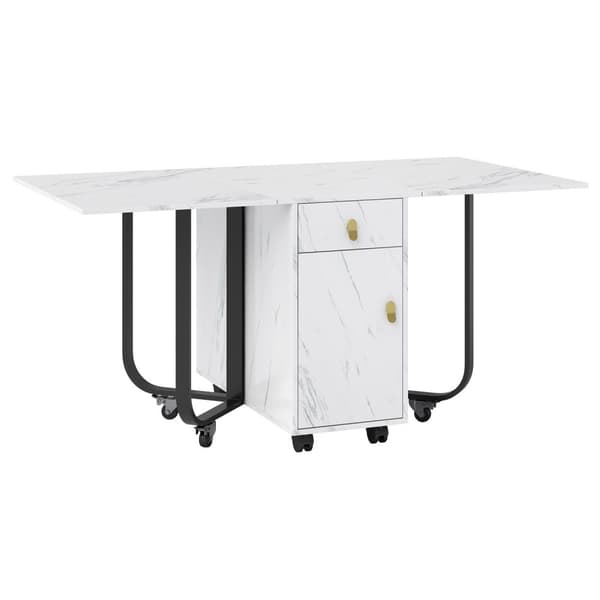 Rootz Foldble Dining Table - Vaihtoehtoinen taulukko - Monikäyttötaulukko - Tyylikäs muotoilu - 150 cm x 80 cm x 76cm
