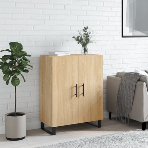 Skänk sonoma-ek 69,5x34x90 cm konstruerat trä