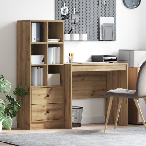 Skrivbord med Förvaring Artisan Ek Konstruerat Trä