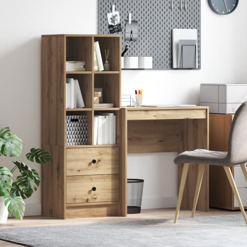 Skrivbord med Förvaring Artisan Ek Konstruerat Trä