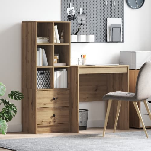 skrivbord med förvaring Artisan ek Konstruerat trä