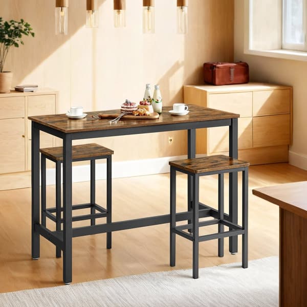 Bartafel - Industrielt look - med 2 barstole