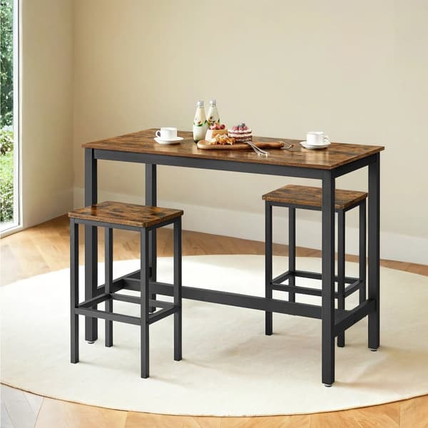 Bartafel - Industrielt look - med 2 barstole