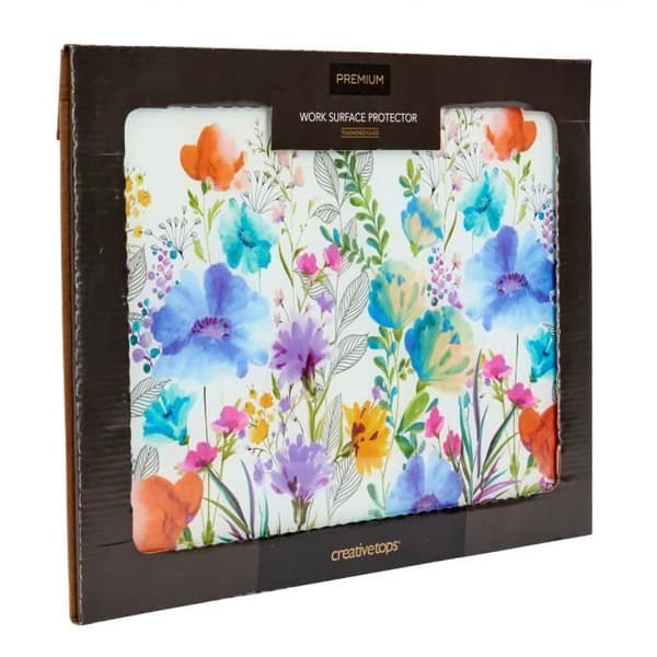 Creative Tops Meadow Floral Bänkskiva Protector 40 x 30 cm Glas