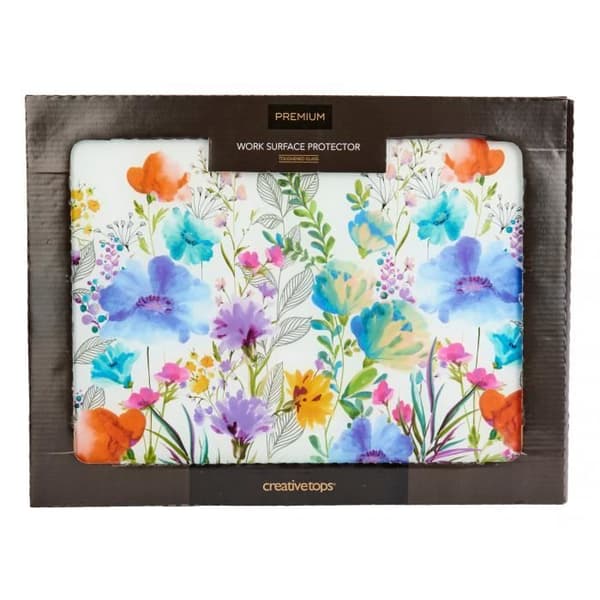 Creative Tops Meadow Floral Bänkskiva Protector 40 x 30 cm Glas