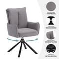 Miniatyrbild 4 av 11: Matsalsbord Set, 200x95x76 cm, Brun/Grå/Svart