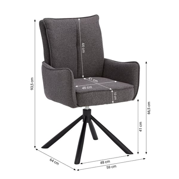 Matsalsbord Set, 200x95x76 cm, Brun, Grå, Svart