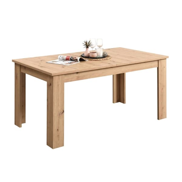 Matsalsbord Set, 160x90 cm, Natur, Beige