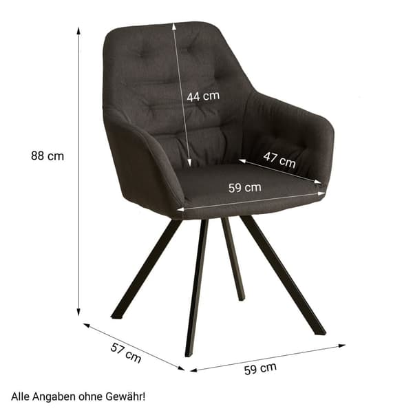 Matsalsbord Set, 160x90 cm, Vit och Antracit