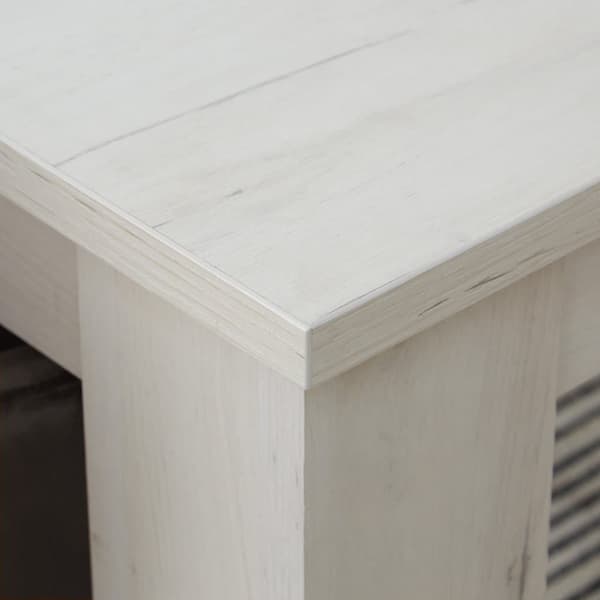 Matsalsbord Set, 160x90 cm, Vit och Antracit