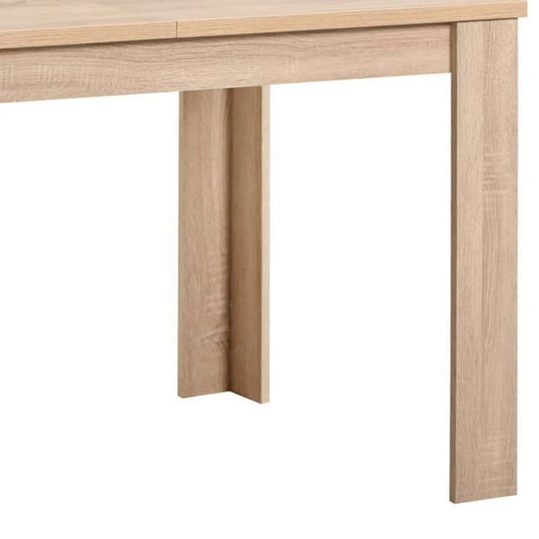 Matsalsbord Set, Sonoma Ek, 120x80 cm, Naturlig