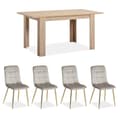 Miniatyrbild 1 av 11: Matsalsbord Set, Sonoma Ek, 120x80 cm, Naturlig