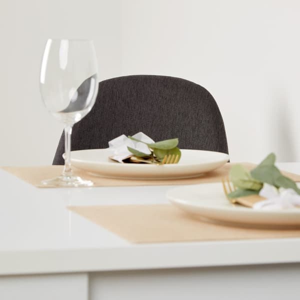 Matsalsbord Set, 80x80 cm, Vit, Antracit