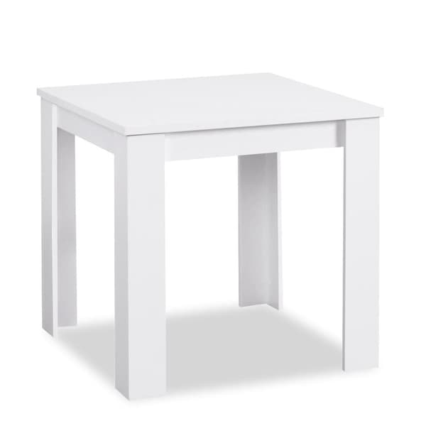 Matsalsbord Set, 80x80 cm, Vit, Antracit