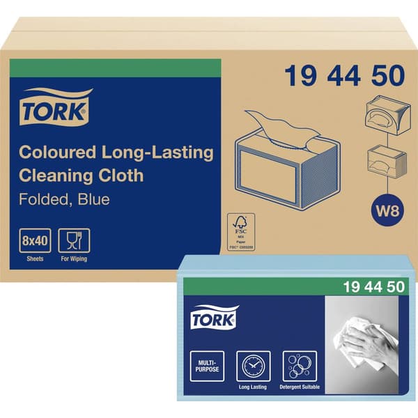 TORK 194450 Rengöringsdukar för förarrum 1 ark