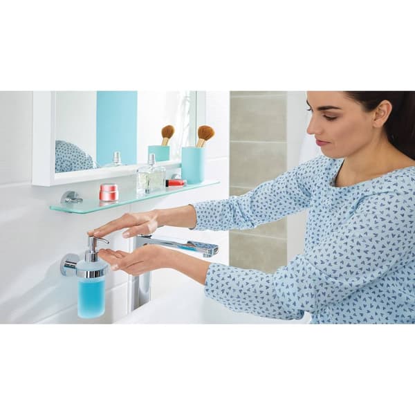 tesa SMOOZ 40323-00000-00 Tvåldispenser 200 ml Krom (glänsande), Vit (satinerad)