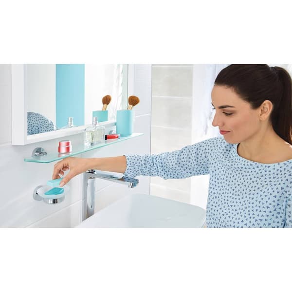 tesa SMOOZ 40324-00000-00 Tvålskål Krom (glänsande), Vit (satinerad)