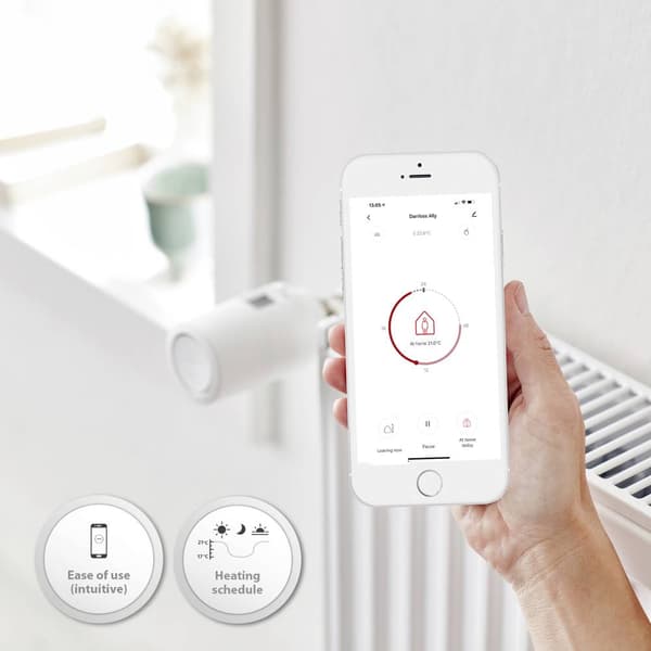 Danfoss Ally™ Trådlös termostat Elektronisk 5 till 35 °C