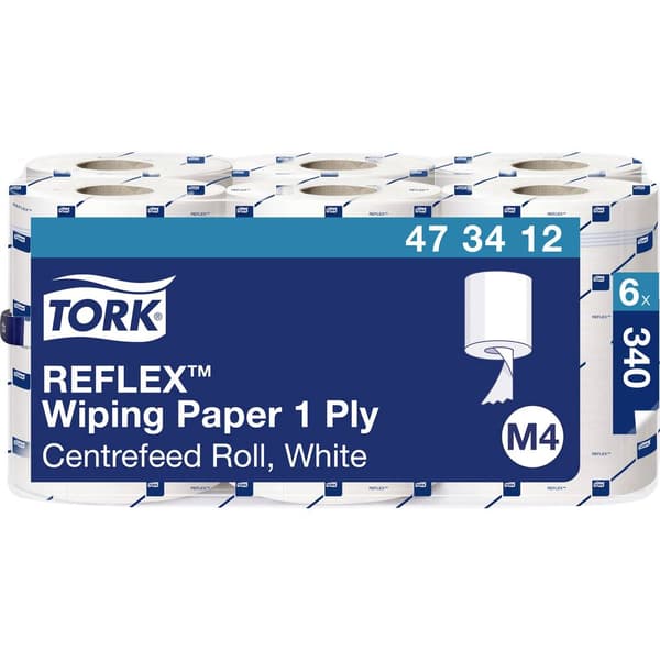 TORK 473412 Reflex™ Rengöringsdukar för förarrum 1 ark
