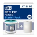 Miniatyrbild 4 av 4: TORK 473186 Reflex™ Pappershandduksdispenser Plast Vit, Turkos 1 st